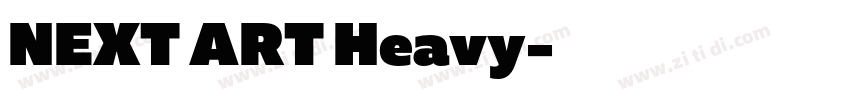 NEXT ART Heavy字体转换